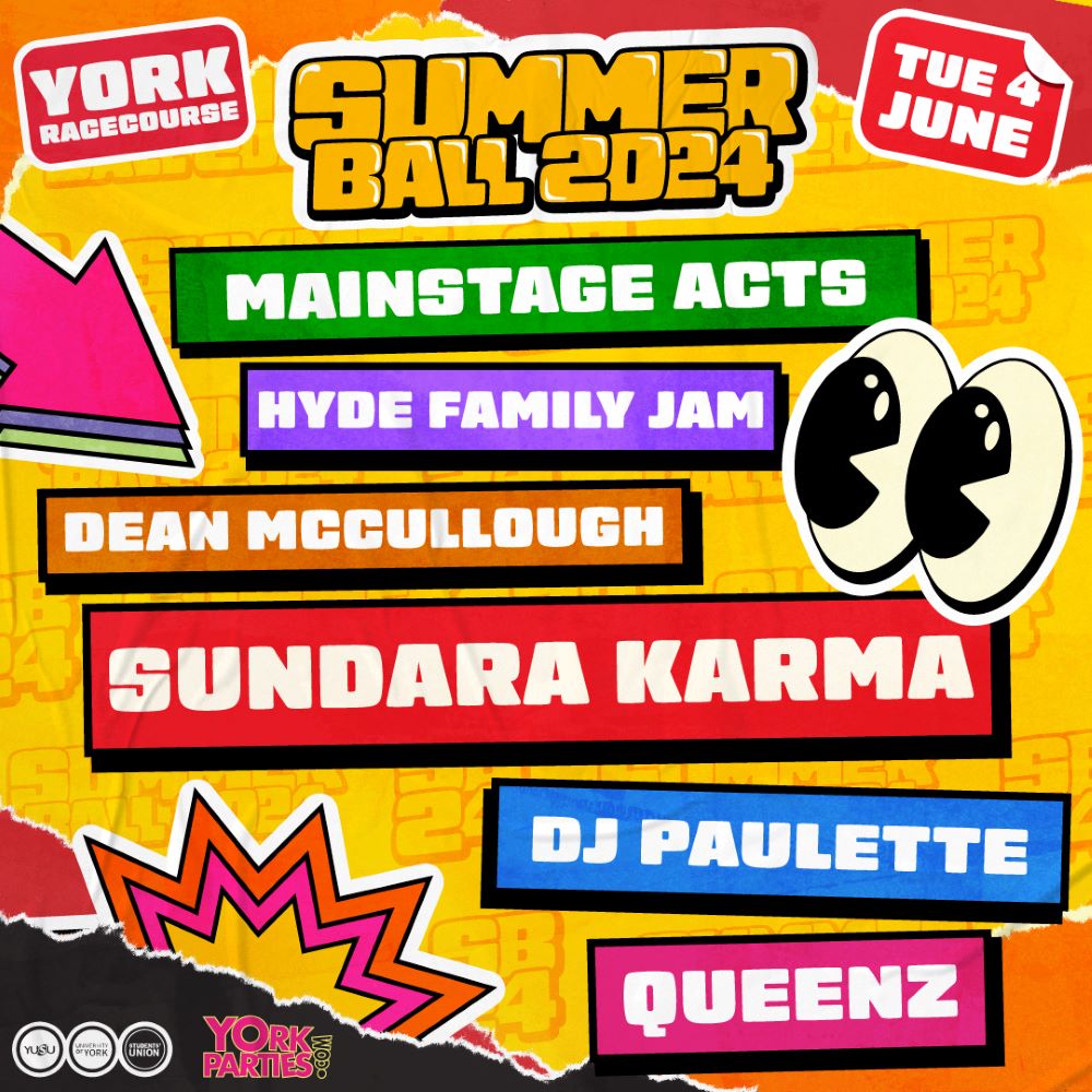 Summer Ball 2024 Headliners: Hyde Family Jam,  Sundara Karma, DJ Paulette, Queenz, Dean McCullough